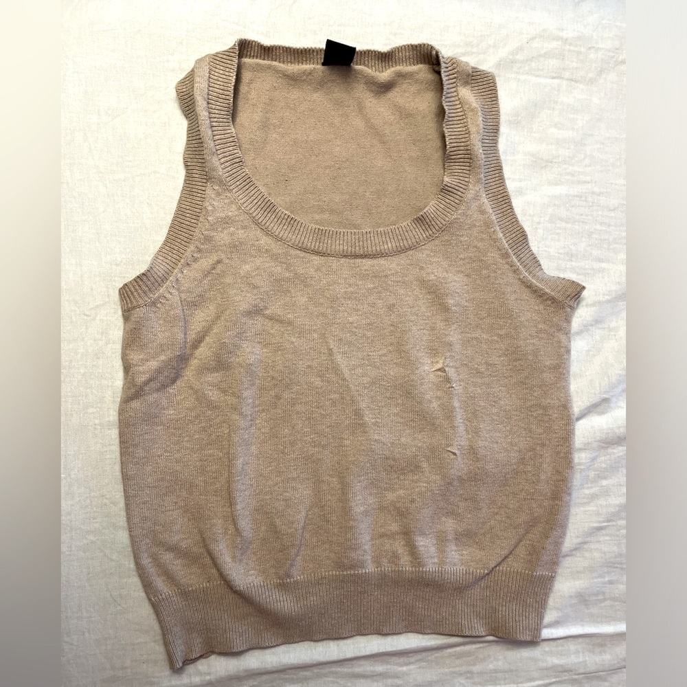 Beige Zara vest top